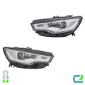 Scheinwerfer-Set links/rechts PSY24W HELLA für AUDI A6 Avant (4G5, 4GD, C7)