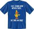 T-Shirt - Mit den Nerven am Ende - Fun Shirts Geburtstag Geschenk geil bedruckt