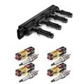 1x ZÜNDSPULE + 4x ORIGINAL NGK ZÜNDKERZEN FÜR CHEVROLET OPEL MERIVA CORSA ASTRA