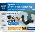 Anhängerkupplung für Hyundai ix35 10-15 abnehmbar WESTFALIA +7pol E-Satz ECS