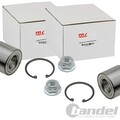 2X NTY RADLAGER-SATZ HINTEN BEIDSEITIG PASSEND FÜR CITROËN C2 C3 SAXO XSARA