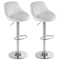 2er Set Barhocker Barstuhl Tresenhocker Küchenhocker Drehhocker mit Fußstütze