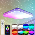 LED RGB Deckenlampe Dimmbar mit Bluetooth App Fernbedienung Wohnzimmer Lampe 36W