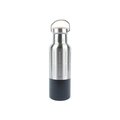 ISOLIERFLASCHE DOPPELWANDIG CA. 500 ML silber/schwarz Ø ca. 7 cm H ca. 23 cm neu