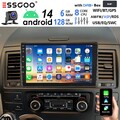 DAB+ 6+128G Android14 Für VW T5 Multivan Transporter V Autoradio CarPlay GPS KAM