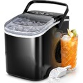 Eiswürfelmaschine Eiswürfelbereiter Ice Cube Gerät Icemaker 1,3L Schwarz 12kg