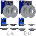 ATE PowerDisc BREMSSCHEIBEN + BELÄGE VORNE + HINTEN passend für BMW 1er E81 E87