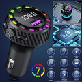 NEU FM Transmitter Auto Bluetooth 5.3 Kfz Radio Adapter mit Dual USB Ladegerät