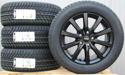 VW Bus T5 T6 T6.1 Caravelle Satz Räder Alufelgen P69 schwarz Platin Winterreifen