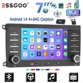 DAB +KAM 4+64G Android14 Autoradio Carplay USB Für Porsche Cayenne 9PA 2002-2010