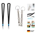 Hundepfeifen Edelstahl mit Schlüsselband, einstellbar, für Training und Rückruf