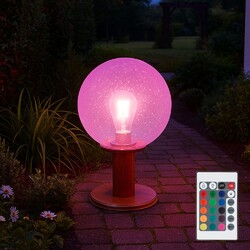 Außenlampe Sockelleuchte Stehlampe dimmbar Wegeleuchte RGB LED Fernbedienung 