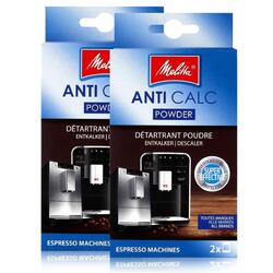 Melitta Anticalc Espresso Machines Entkalker Pulver 2x40g (2er Pack)