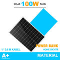 Solarmodul Monokristallin 100 W Watt 12 Volt Solar Photovoltaik   Zertifikat