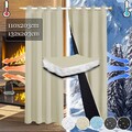 Thermovorhang Kälteschutz Dicke Vorhänge Wasserdicht Blickdichte Outdoor Winter