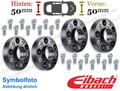 Spurplatten schwarz 50mm/Achse u.a.: Mercedes-Benz C-Klasse T-Model S204 2007-14