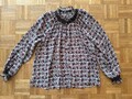 Zara Bluse mit Floralem Muster  Bordeaux, Gr. S, Wie Neu, NP 49,90€