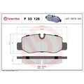 1x Bremsbelagsatz, Scheibenbremse BREMBO P 50 126 passend für MERCEDES-BENZ