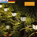 8x Solarleuchte LED Solar Leuchten Edelstahl Solarlampe Terrasse Gartenleuchten