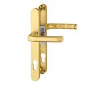L15457 - HOPPE UPVC Türhebel Möbel 1710/3623N - 92 mm mittig gold verpackt
