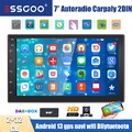 DAB+ Wireless Carplay Android13 2DIN Autoradio GPS NAVI 2+32G FM RDS WiFi Kamera