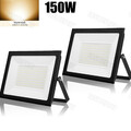 2X 150W LED Fluter Außen Strahler Flutlicht Scheinwerfer Garten Lampe Warmweiß