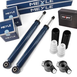 2x MEYLE Stoßdämpfer Domlager + Protection-Kit Hinten für AUDI A4 8K A5 8T 8F