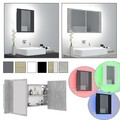 Bad LED Spiegelschrank mit RGB Leuchte Badezimmerschrank Badschrank Badspiegel