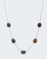 Schmuck Collier Silber 925 rhodiniert Süßwasserzuchtperlen 45cm P372.A