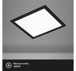 BRILONER LED Simple Panel Deckenlampe Neutralweiß Schwarz 29,5 cm