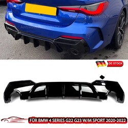Heckdiffusor Performance Schwarz Glanz passend für BMW 4er G22 G23 420 430 ab 20