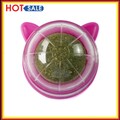 Rotatable Catnip Ball Natural Cats Licking Balls Molar Catnip Snacks (Red)