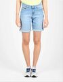 Tommy Jeans Damen Bermuda Denim Shorts Light Blue Used Stretch Kurze Hose Pants