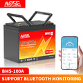 12V 100AH LiFePO4 Lithium Batterie Bluetooth BMS for Wohnmobile Solaranlage RV