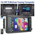 Android 14 Autoradio DAB+ CarPlay Für VW T5 Transporter Touareg 2+32G GPS Kamera
