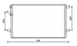 AVA QUALITY COOLING VN5379 Kondensator, Klimaanlage für VW