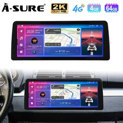 12.3" 4+64G Android 15 Autoradio 2K Carplay WiFi GPS Navi für BMW 5er E39 X5 E53