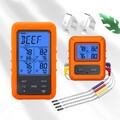Digital Bratenthermometer Funk Grillthermometer Fleisch-Thermometer mit 4 Fühler