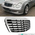 Mercedes E-Klasse W211 S211 Kühlergrill Grill Chrom Schwarz Avantgarde Bj 02-06