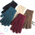 Unisex Winter Warm Strickhandschuhe aus Wolle Fingerhandschuhe Dick Warm Q