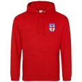Besticktes England Abzeichen Erwachsene Hoodie mit St. Georges Cross Fußball Fan Gif...