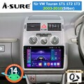 DAB+ 2+32G Android 14 Autoradio RDS DSP BT FM GPS Navi für VW Touran 1T1 1T2 1T3