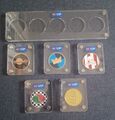5 Lego VIP  Coins mit Etui - Castle, Pirates, Gold-Coin, Space und Octan