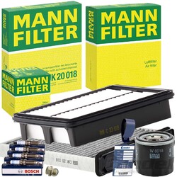 MANN FILTER INSPEKTIONSPAKET passend für MAZDA 2 DL DJ 1.5 / SKYACTIV 75-115 PS