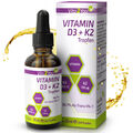 Vita2You Vitamin D3 + K2 Tropfen - 5000IE Vitamin D - 100mcg Vitamin K2 - 10ml