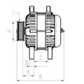 HC-Cargo 115523 Starter Anlasser 2.3kW für VW Golf IV Schrägheck (1J1) 12V