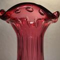 Muranoglas grosse schwere Vase SEGUSO a bolle fast 2,8 Kg rosa-klar Designglas