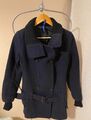 Imperial Italy Jacke Mantel dunkelblau Gürtel Größe S Wolle neuwertig