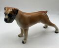 Vintage Keramik braun stehende Boxer Hundefigur