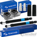 2x SACHS GASDRUCK STOßDÄMPFER HINTEN+DOMLAGER+PROTECTION KIT für AUDI A4 B8 A5